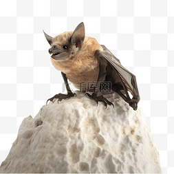 趴在岩石上的蝙蝠3d立体建模