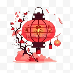 春节传统纸灯笼