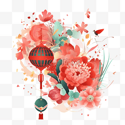 烟花真实图片_春节花环梅花物件真实效果