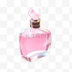 香水插图粉红香水女士香水