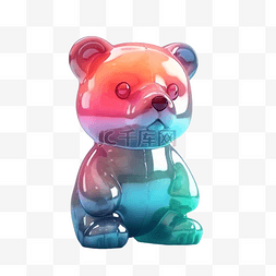 熊玩具礼物儿童彩色