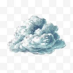 云雨透明图片_云朵天气卡通透明