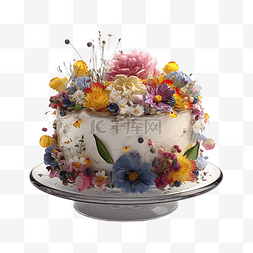 彩色气球礼盒图片_蛋糕生日礼物