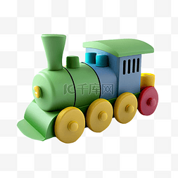儿童玩具绿色图片_火车玩具绿色