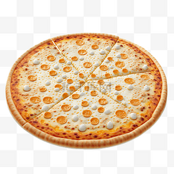 火腿蔬菜披萨图片_芝士披萨食物白底透明