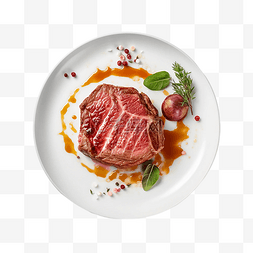 摆盘牛肉图片_食物美食肉排
