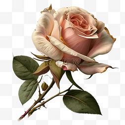 玫瑰免抠图图片_玫瑰花朵艳丽观赏价值
