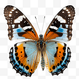 可爱昆虫插画图片_彩色好看蝴蝶标本