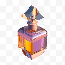 香水复古紫色瓶子