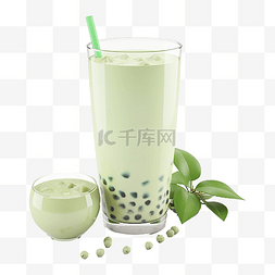 奶茶绿叶植物