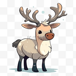 驯鹿红鼻子图片_圣诞节圣诞驯鹿水滴图案