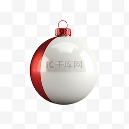 节日庆典彩带图片_圣诞球圣诞快乐3d透明