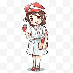 美丽的护士图片_护士节血浆卡通