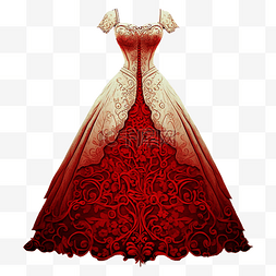 衣裙飘飘图片_婚纱礼服漂亮红色