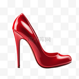 高跟鞋女士图片_高跟鞋鞋子皮鞋红色