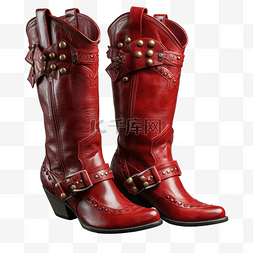 男式鞋子图片_靴子鞋子皮鞋红色透明
