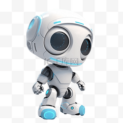 智能机器人可爱图片_机器人可爱科技3d