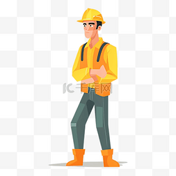 黄色创意服装图案图片_工人衣服黄色