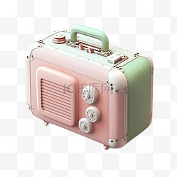 型号接收器图片_行李箱粉色卡通
