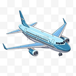 飞机蓝色精美