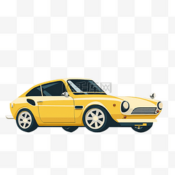 黄色3d汽车模型