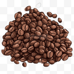 研磨的咖啡豆图片_咖啡豆特香重度烘培