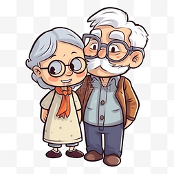 爱的分享图片_祖父母日银发图案
