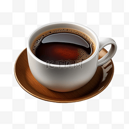 咖啡杯拿铁饮品透明