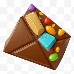 糖豆图片_巧克力糖豆图案
