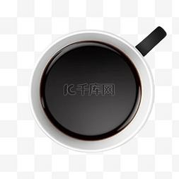 卡通立体造型图片_咖啡杯子黑色