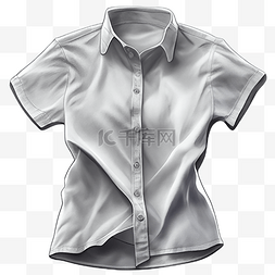 夏季商务服装图片_白色休闲衬衣短袖背景