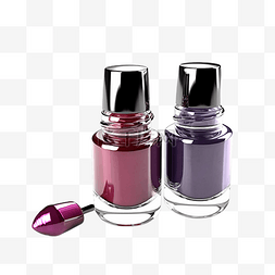 化妆品紫色精致