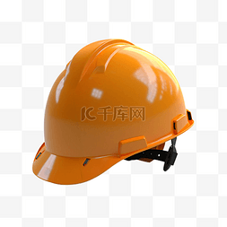 黄色头盔插画图片_安全帽头盔保护