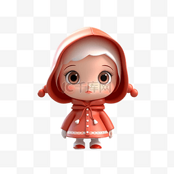 玩偶红色衣服的娃娃