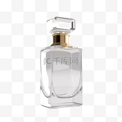 透明的包装图片_香水玻璃瓶白色透明