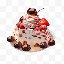 草莓奶酪蛋糕图片_草莓水果奶酪蛋糕精美真实