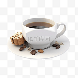 白咖啡豆图片_咖啡杯子食物