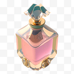 鎏金装饰香水瓶香水