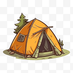 帐篷黄色图案