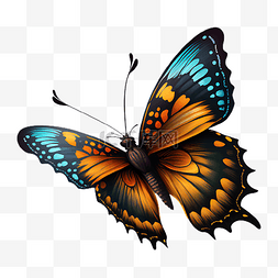 蝴蝶昆虫美丽的插画