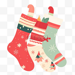 圣诞节扁平袜子