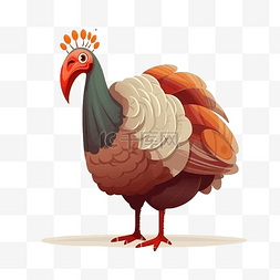 卡通外国家庭图片_感恩节肥大的火鸡