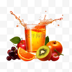 芒果汁液体图片_饮料飞溅夏日水果透明