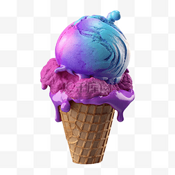 脆巧克力图片_食物紫色雪糕