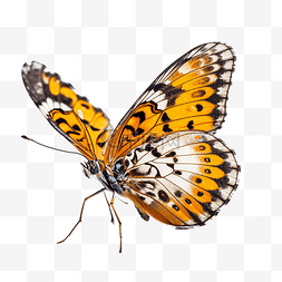 蝴蝶黄色美丽昆虫