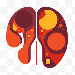 人体肝脏器官图片_肝炎日卡通扁平