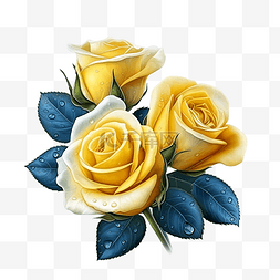 玫瑰花瓣黄色