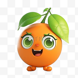 橙子可爱表情开心表情包