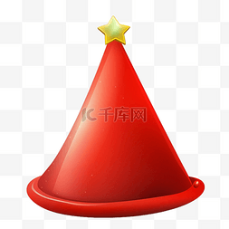 卡通红帽子图片_圣诞节红色帽子