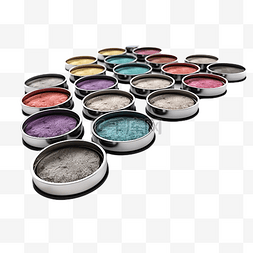 紫色化妆品盒子图片_化妆品眼影圆形